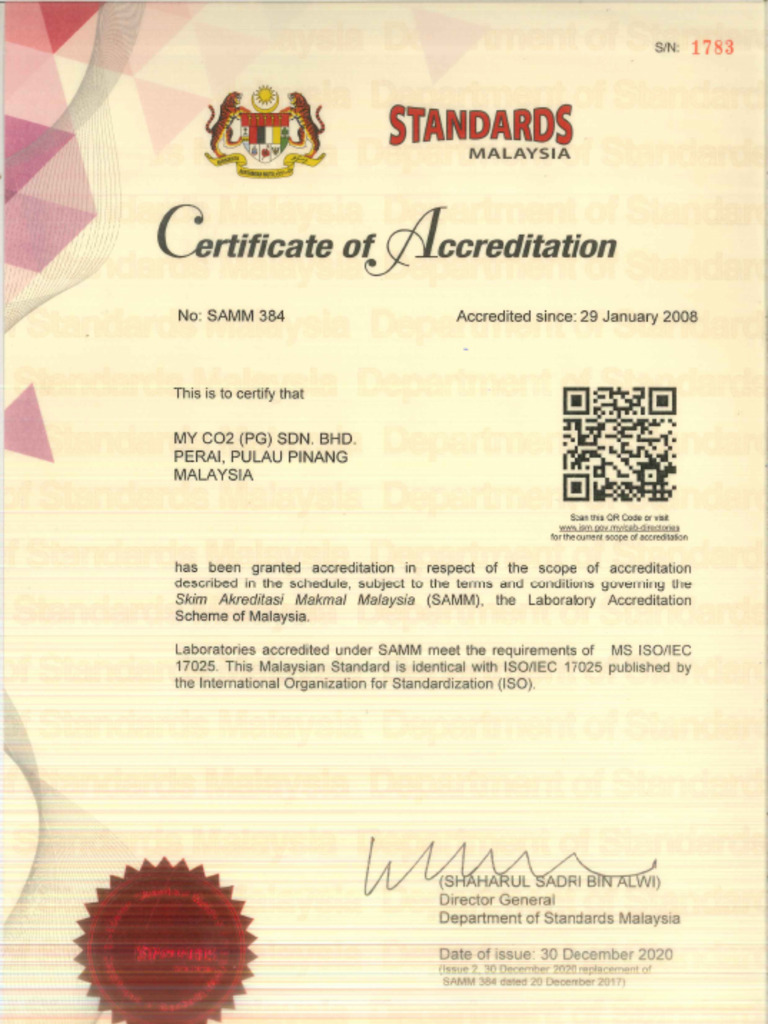 ISO Cert PG | PDF