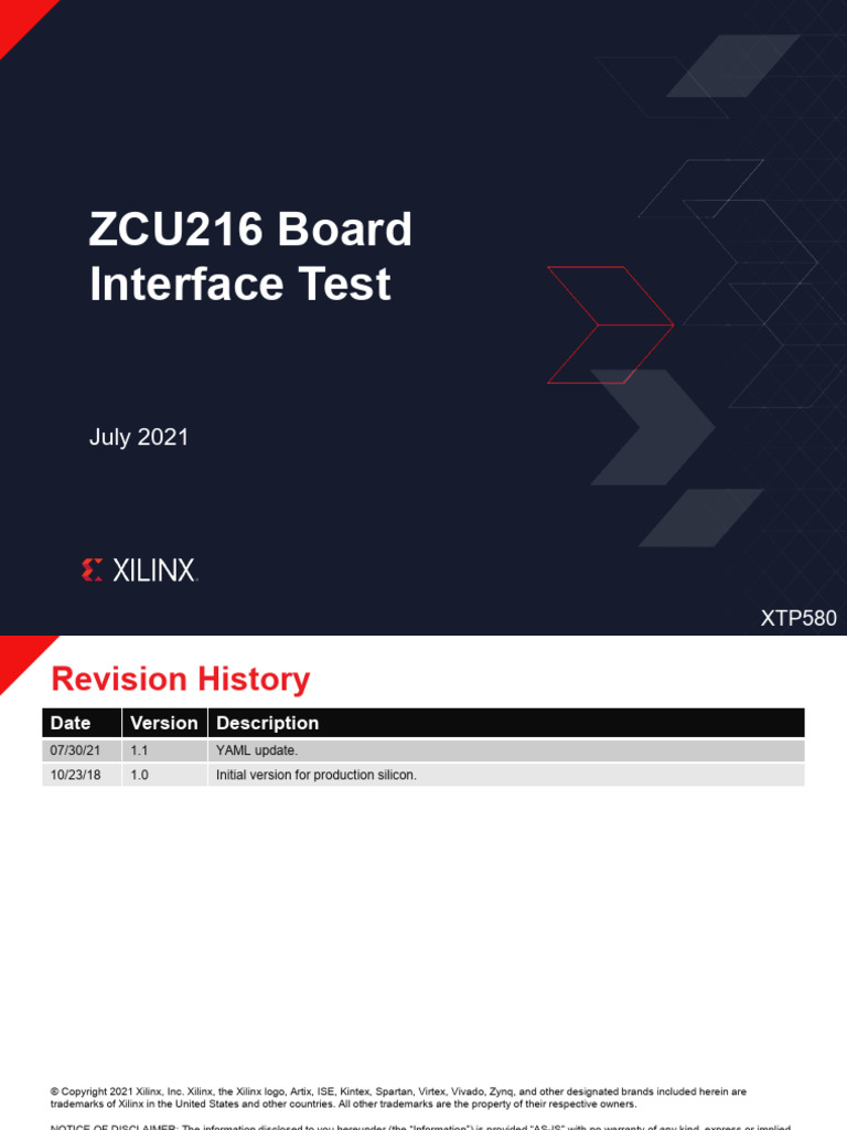xtp580 Zcu216 Bit C 2020 1 | PDF | Computing | Computer Engineering