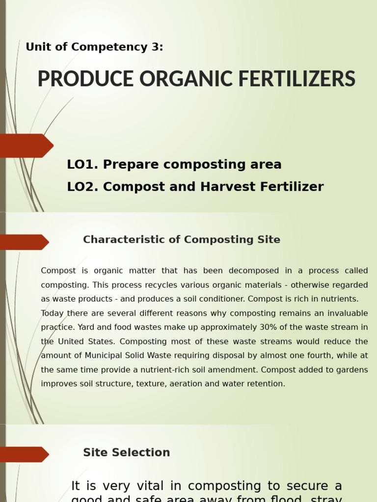 Organic Fertilizer Production Guide | PDF | Compost | Fertilizer