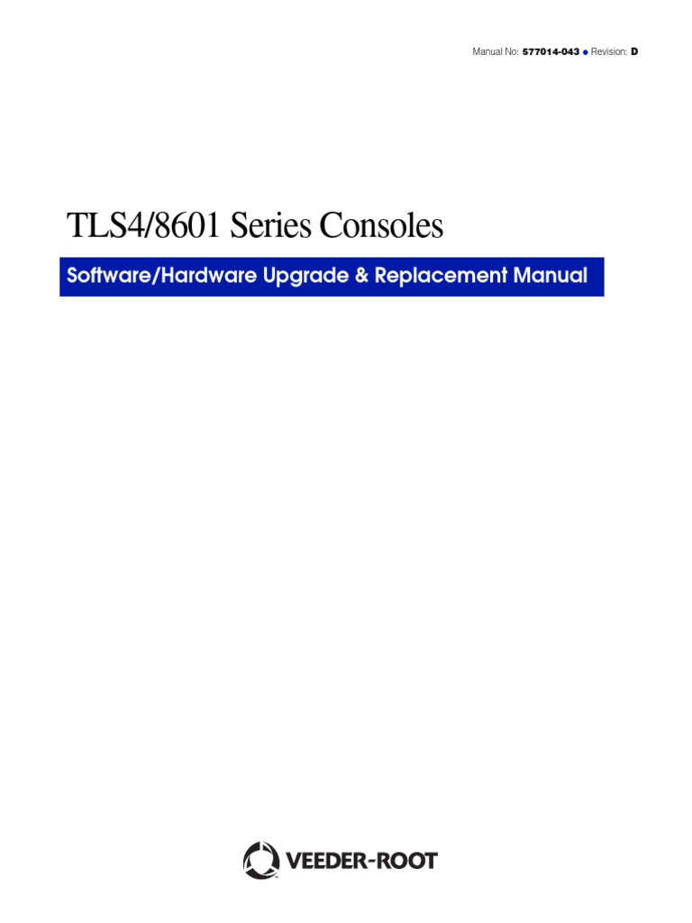 TLS4/8601 Console Upgrade Manual | PDF | Relay | Electrical Connector
