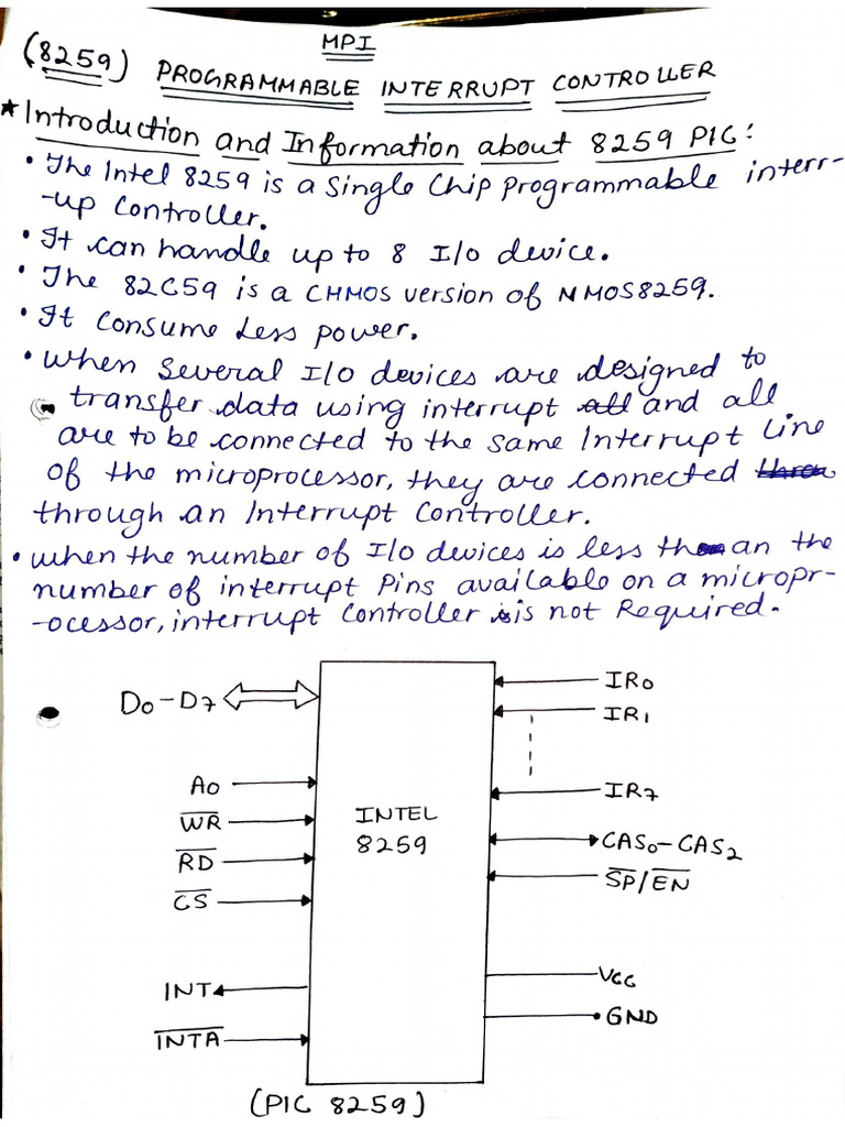 Mpi Pic 8259 Chip | PDF