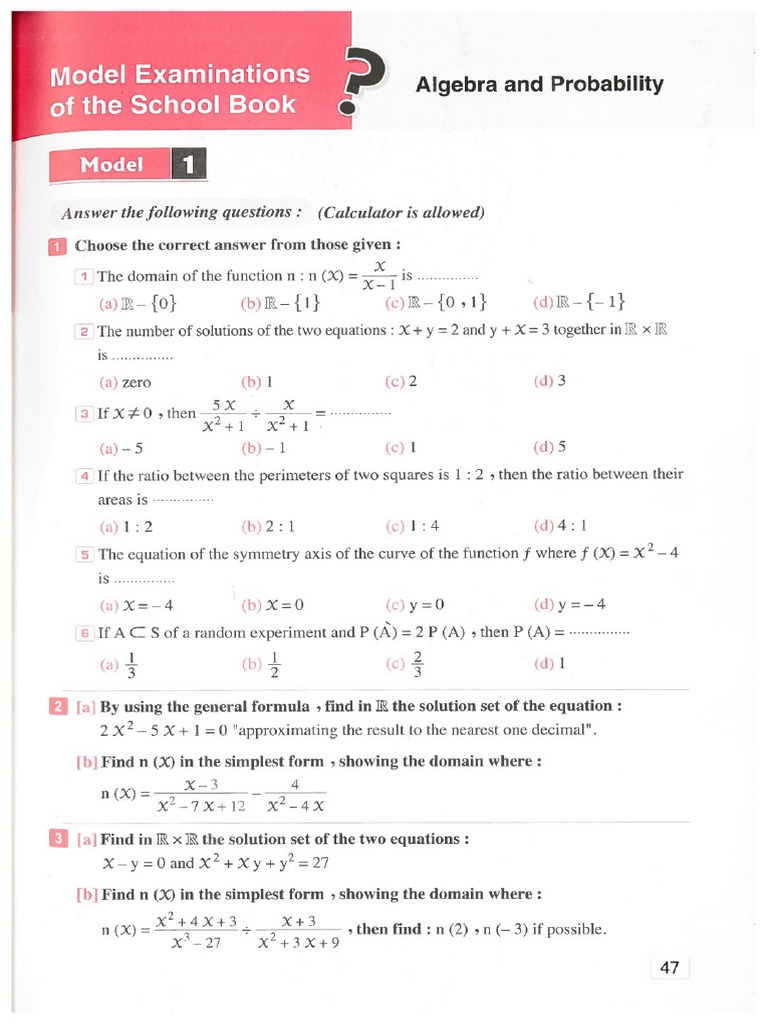 Algebra 6 Models Pdf