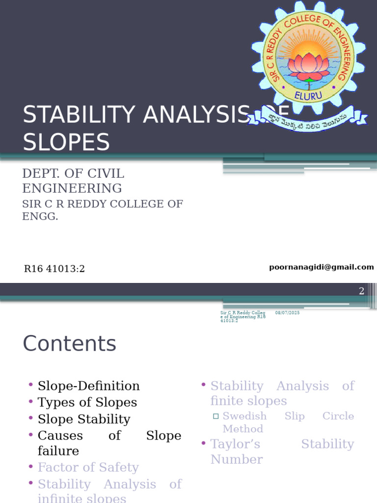 R16 41013.2 Stability Analysis of Slopes | PDF | Earth Sciences | Civil ...