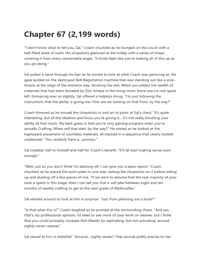 Chapter 67 (2,199 Words) | PDF