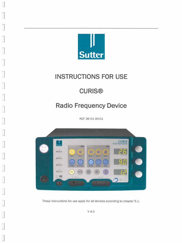 Curis Ifu Ref 36010001 | PDF