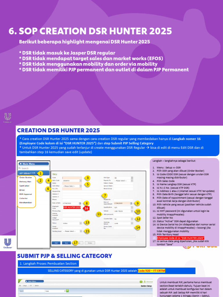 Panduan Pembuatan DSR Hunter 2025 | PDF