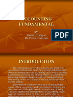 Accounting Fundamental: BY: Bayani D. Edlagan Ma. Cecilia S. Mercado