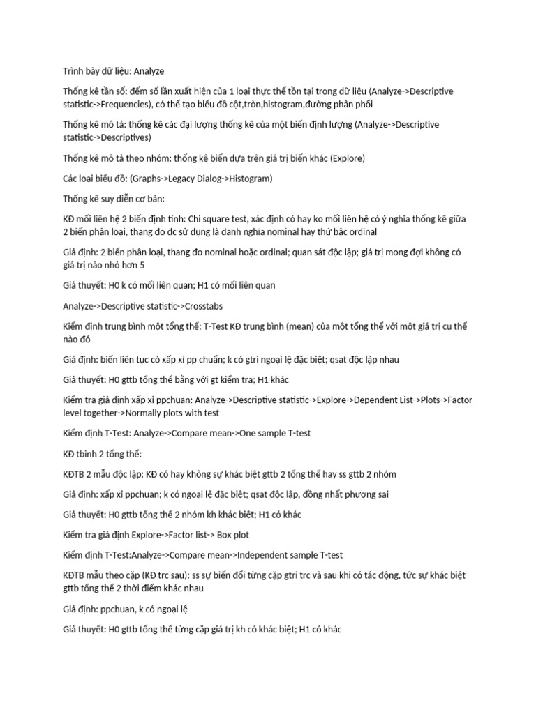 Trình Bày Dữ Liệu | PDF