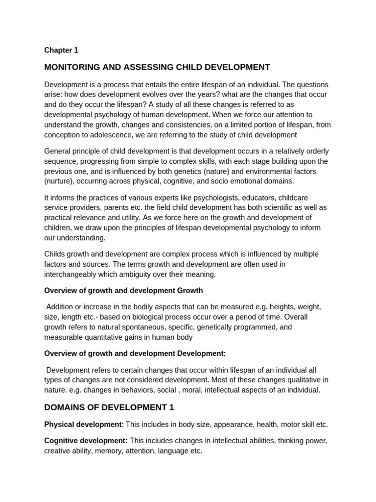 Understanding Child Development Stages | PDF | Fertilisation ...