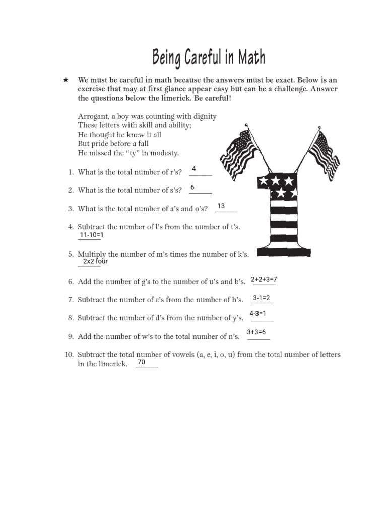 Math Accuracy Exercise with Limerick | PDF | Chess Theory | Chess