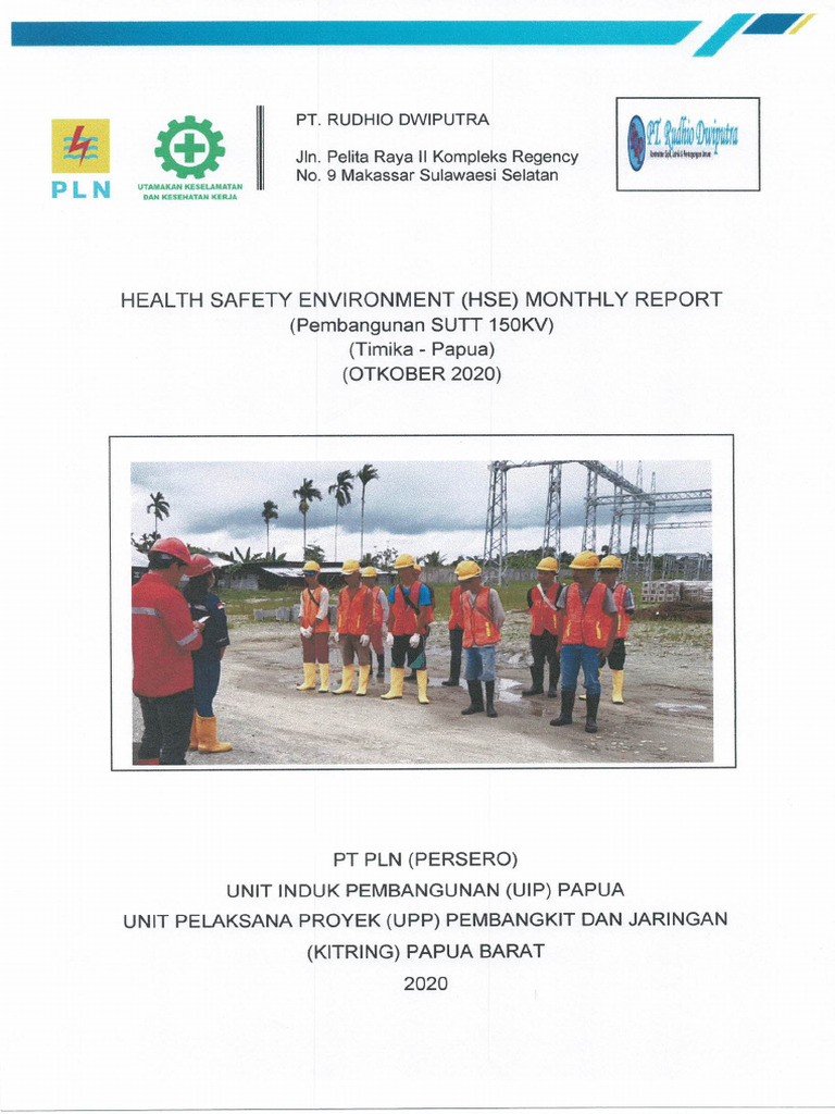 Pembangunan SUTT 150 KV Timika dan HSE | PDF