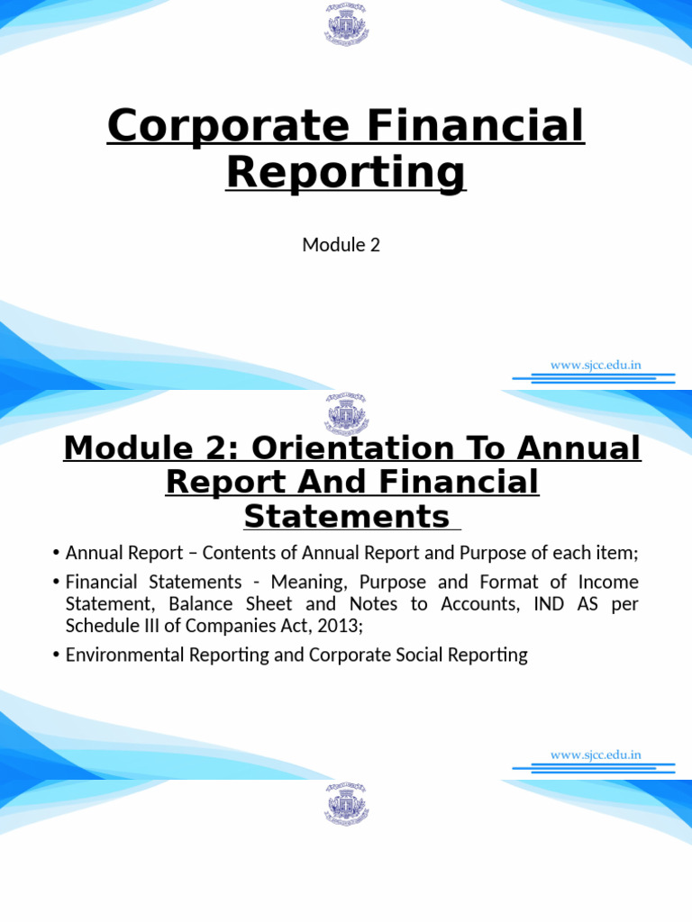 Corporate Financial Reporting Overview | PDF | Income Statement ...