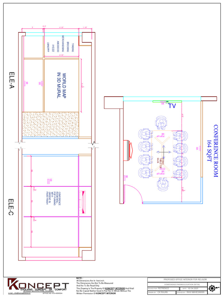 Conference Room Interior Design Plan | PDF
