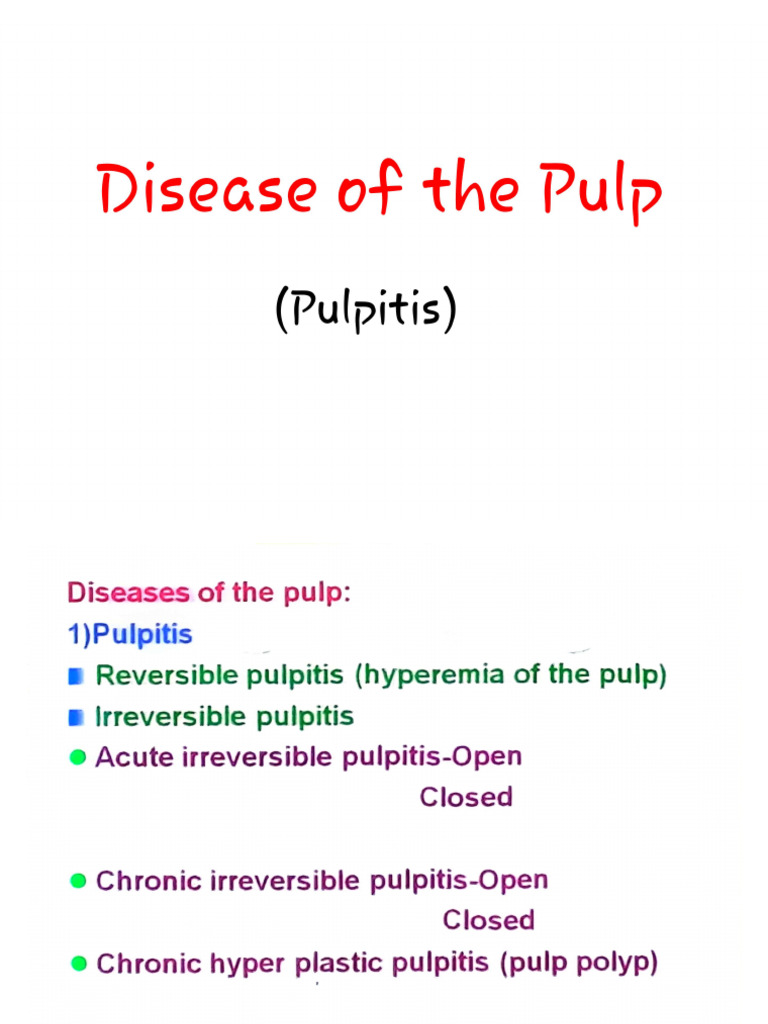 Pulpitis | PDF
