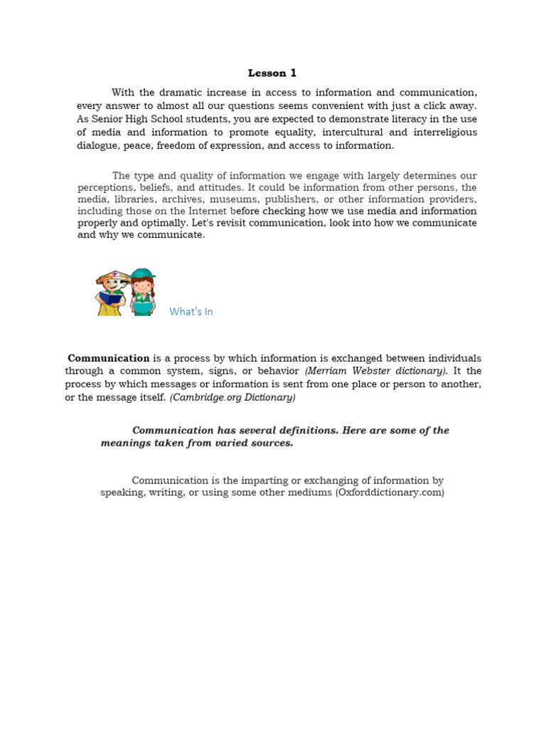 Understanding Communication Media | PDF | Communication | Information ...