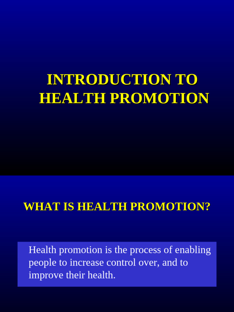 Introduction To Health Promotion Principles Pdf Determinants Of Health