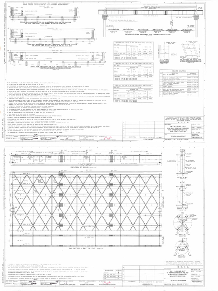 11775-r1 36m Steel Composite Rdso Drawing | PDF