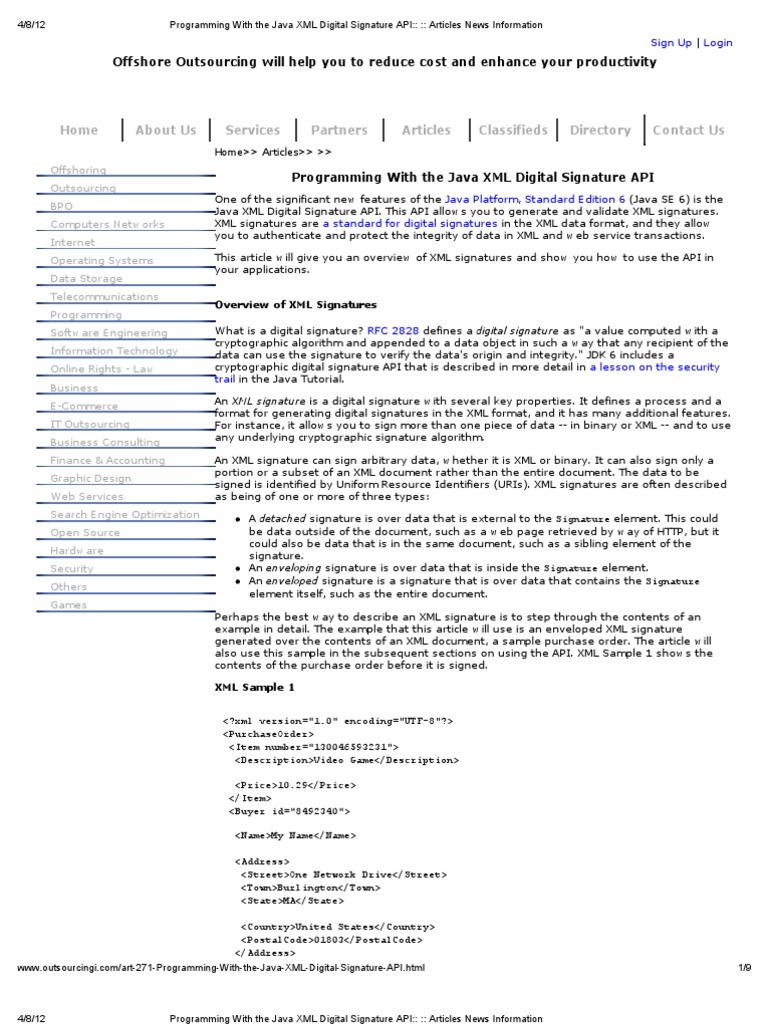 Home About Us Services Partners Articles Classifieds Directory Contact Us |  PDF | Xml | X Path