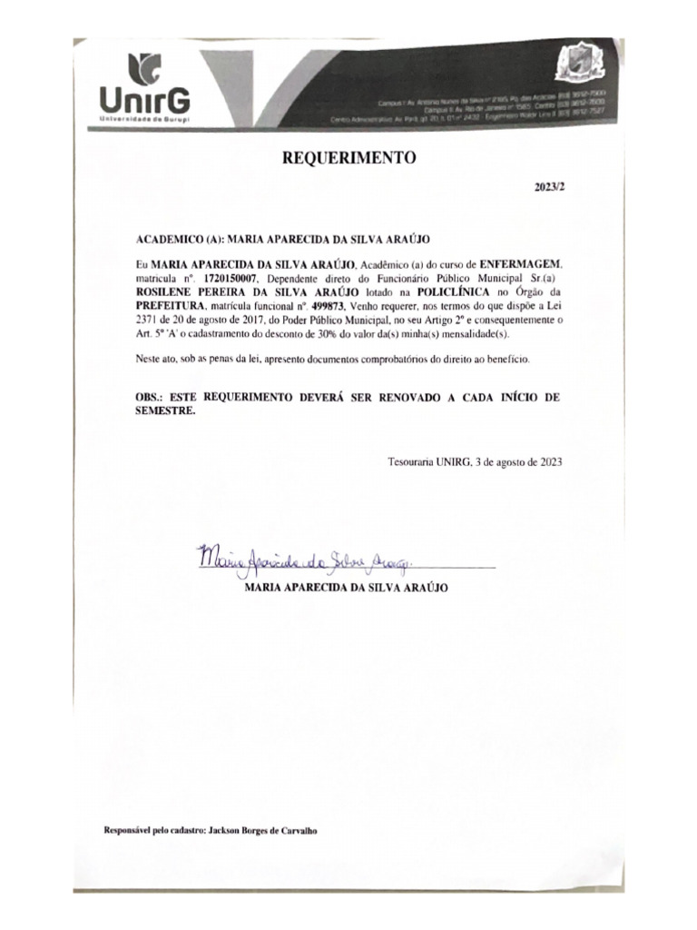 Requerimento 2 | PDF