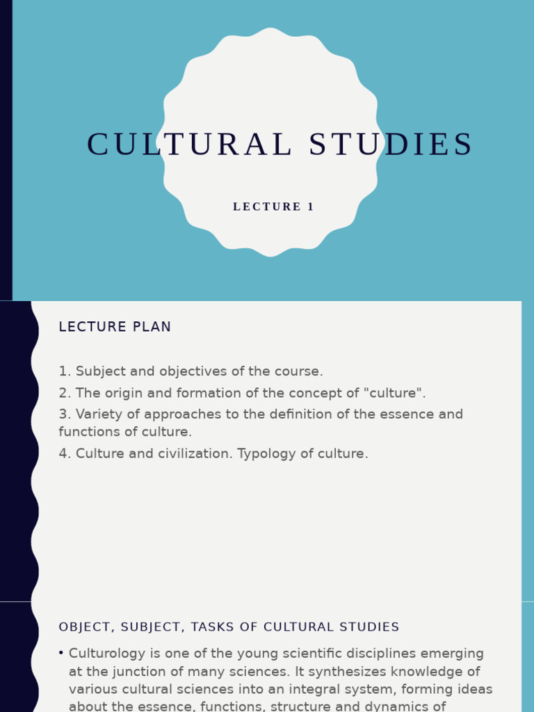 Introduction to Cultural Studies Concepts | PDF | Civilization | Adaptation