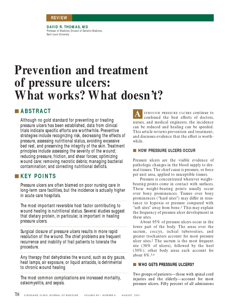 Pressure Ulcer Prevention and Treatment | PDF | Wound | Comorbidity