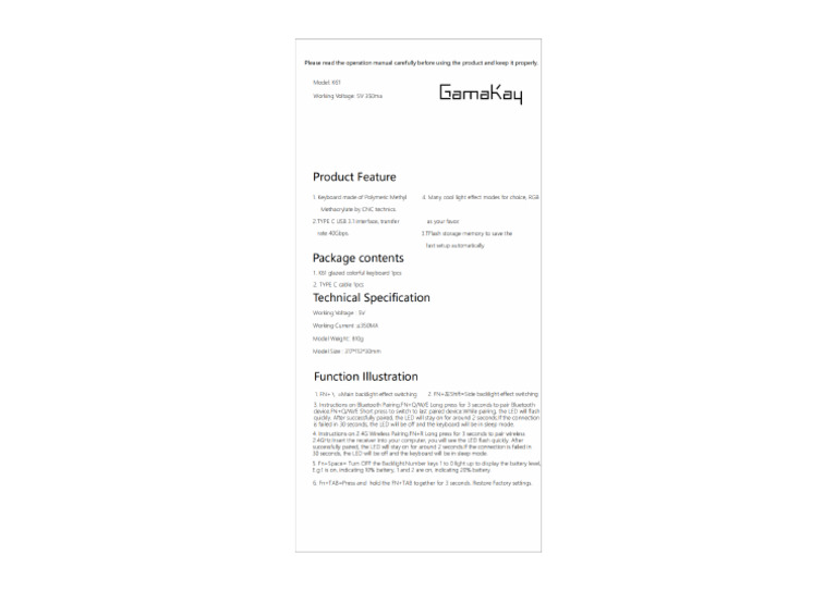 K61 PRO Manual - 00 | PDF