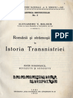 Alexandru Boldur, Românii Şi Strămoşii Lor În Istoria Transnistriei