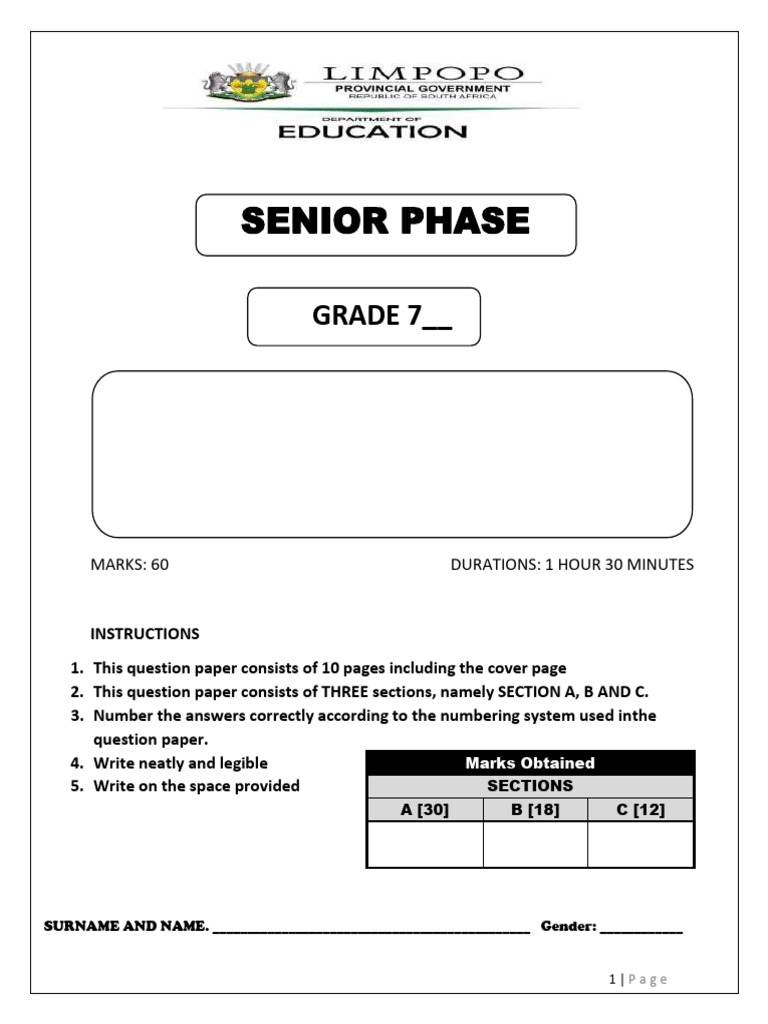 Grade 7 Technology Mid-Year Test 2023 | PDF | Lever