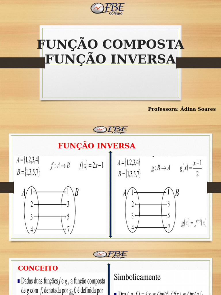 Funções Compostas e Inversas Explicadas | PDF