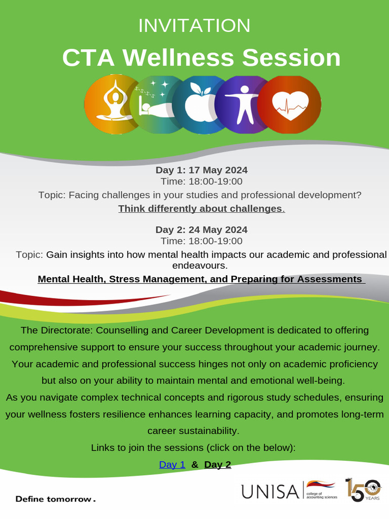Wellness Sessions for Academic Success | PDF