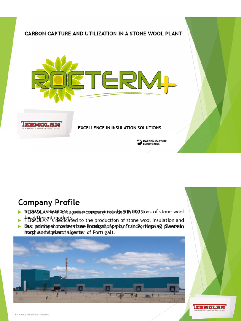 Termolan's Stone Wool & CO2 Solutions | PDF | Climate Change Mitigation ...