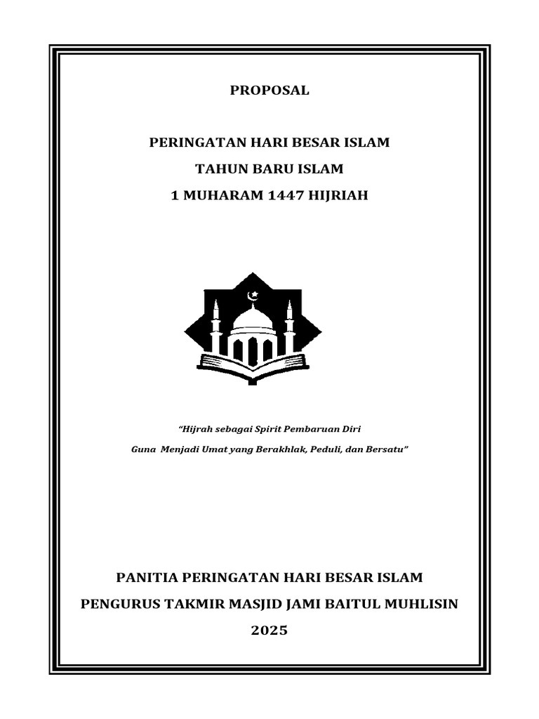 Proposal Peringatan Tahun Baru Islam | PDF