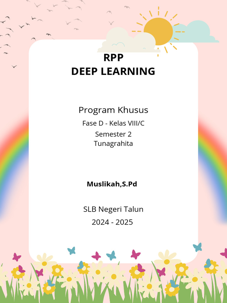 RPP Deep Learning Menyetrika Baju SLB | PDF