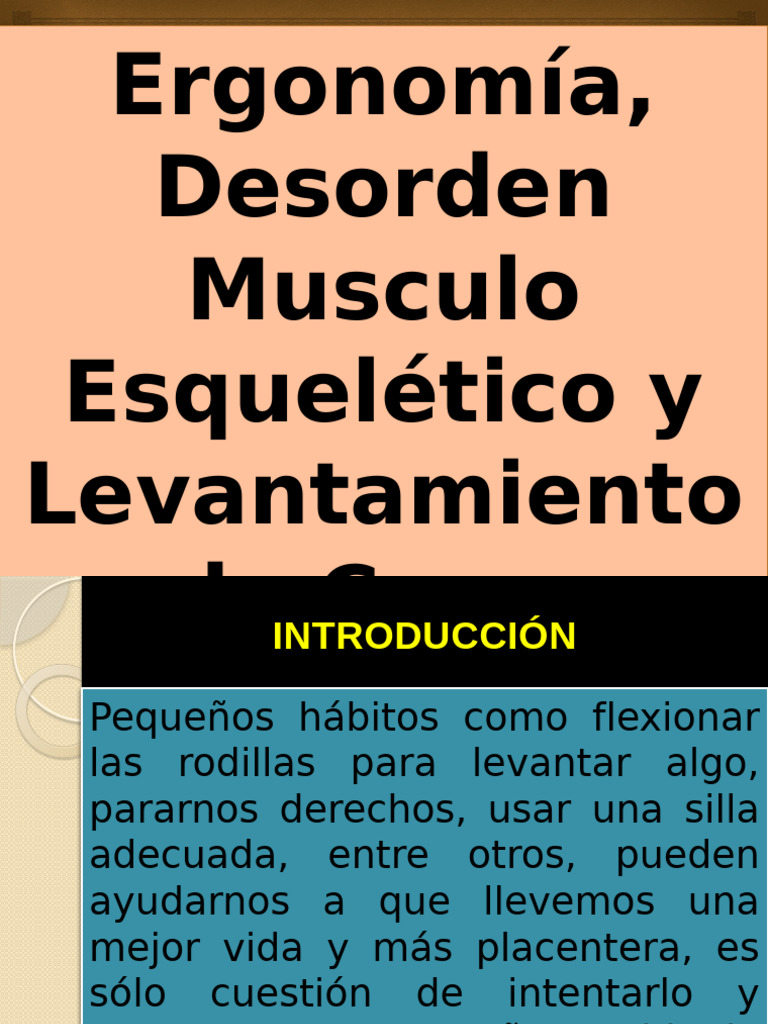 Higiene Postural | PDF | Dolor lumbar | Enfermedades y trastornos