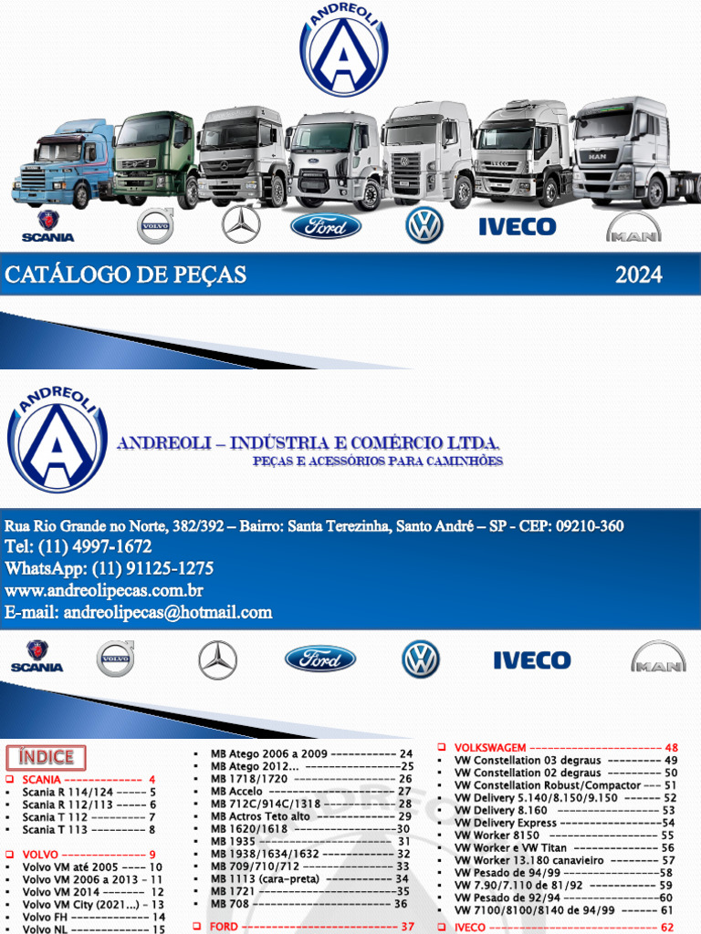 Catálogo Andreoli - 2024 | PDF | Fabricantes de vehículos de motor ...