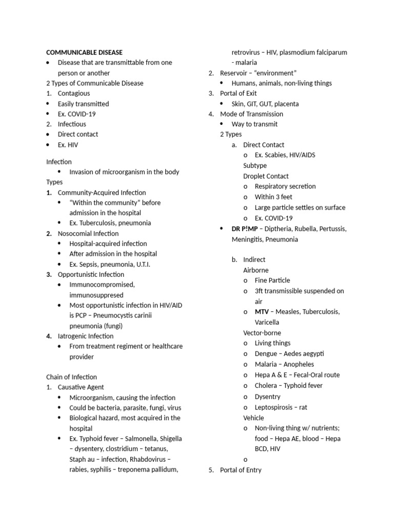 Understanding Communicable Diseases | PDF | Infection | Malaria