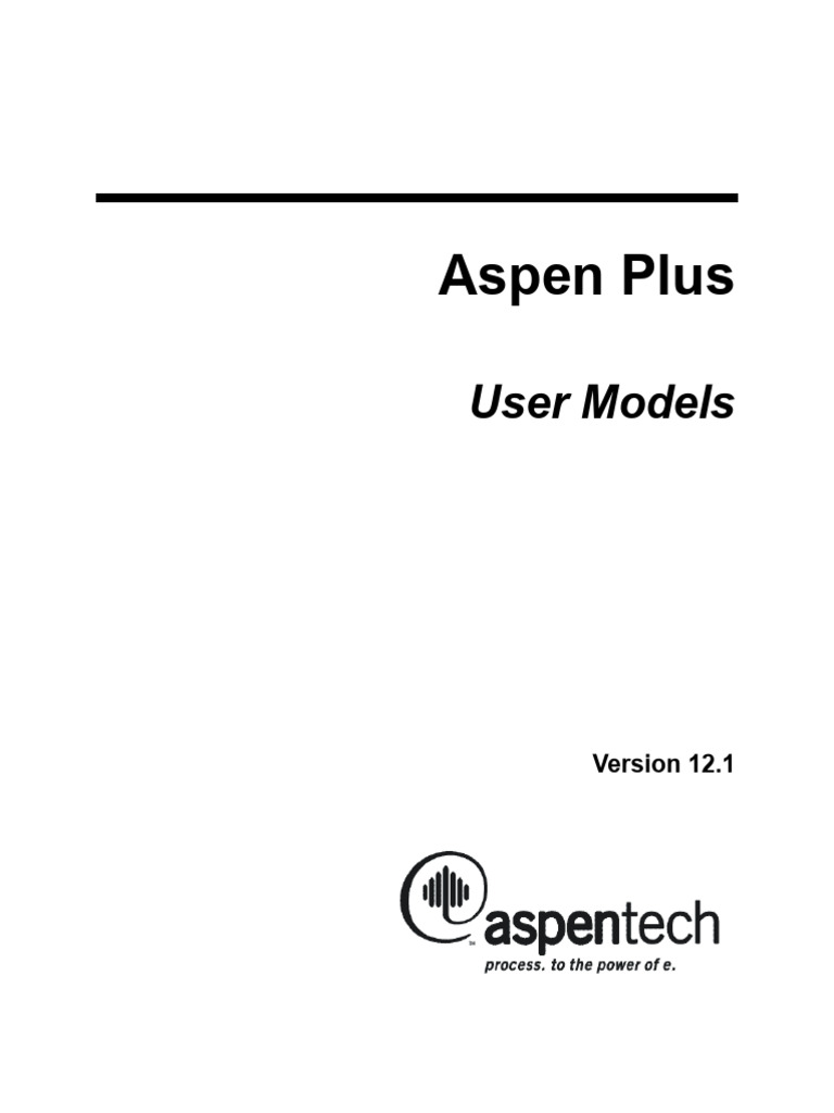 Aspen Plus User Models Guide 12.1 | PDF | Parameter (Computer ...