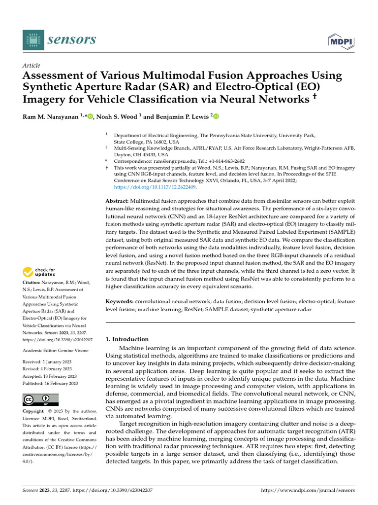 Multimodal Fusion for Vehicle Classification | PDF | Machine Learning ...