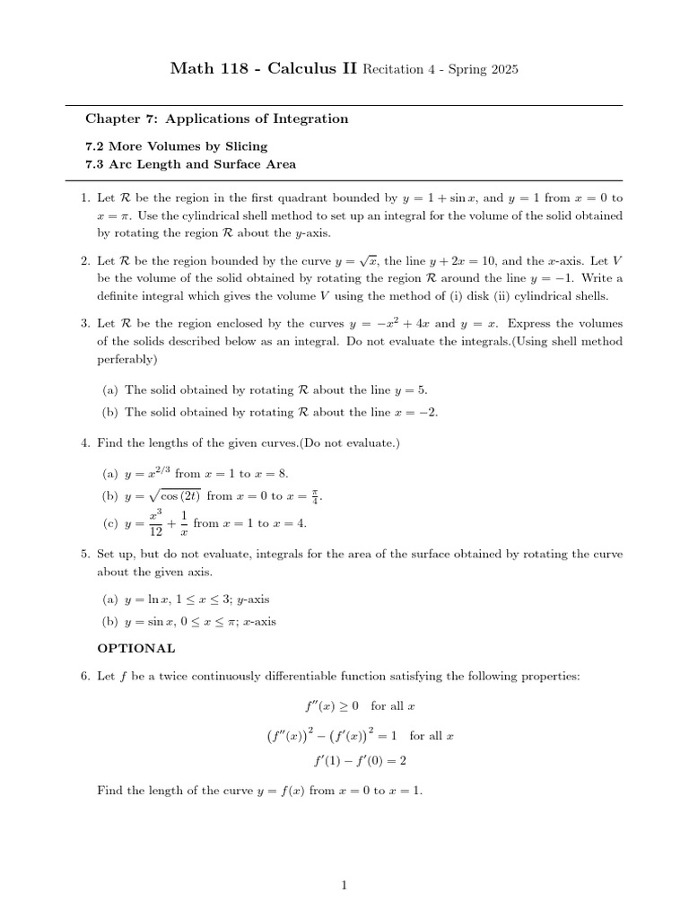 Volume Integral Setup for Rotation | PDF
