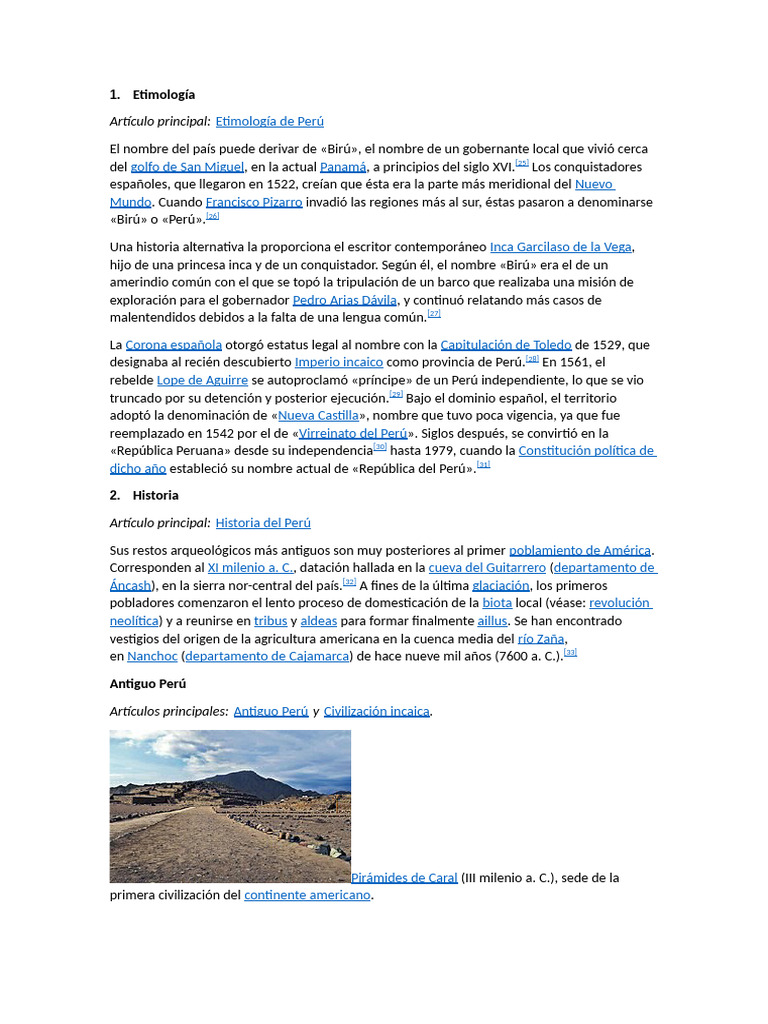 Etimología del nombre Perú | PDF | Perú | Imperio Inca