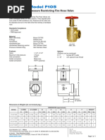 FBV Valve Overview and Specifications | PDF | Valve | Screw