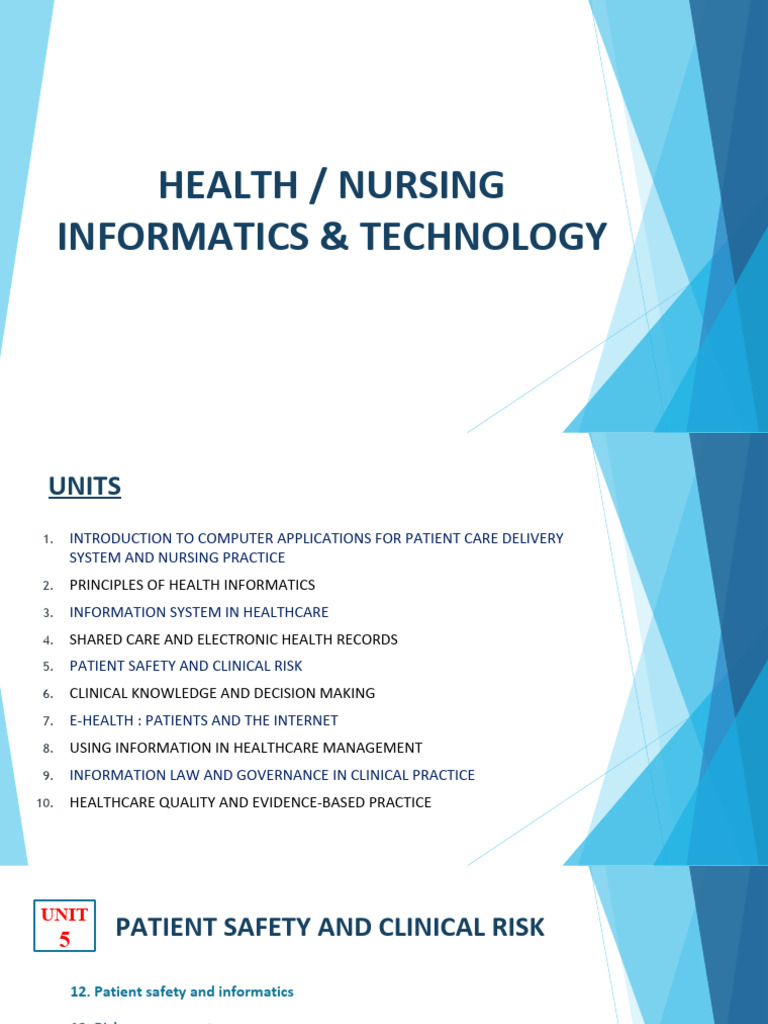 Enhancing Patient Safety through Informatics | PDF | Patient Safety ...