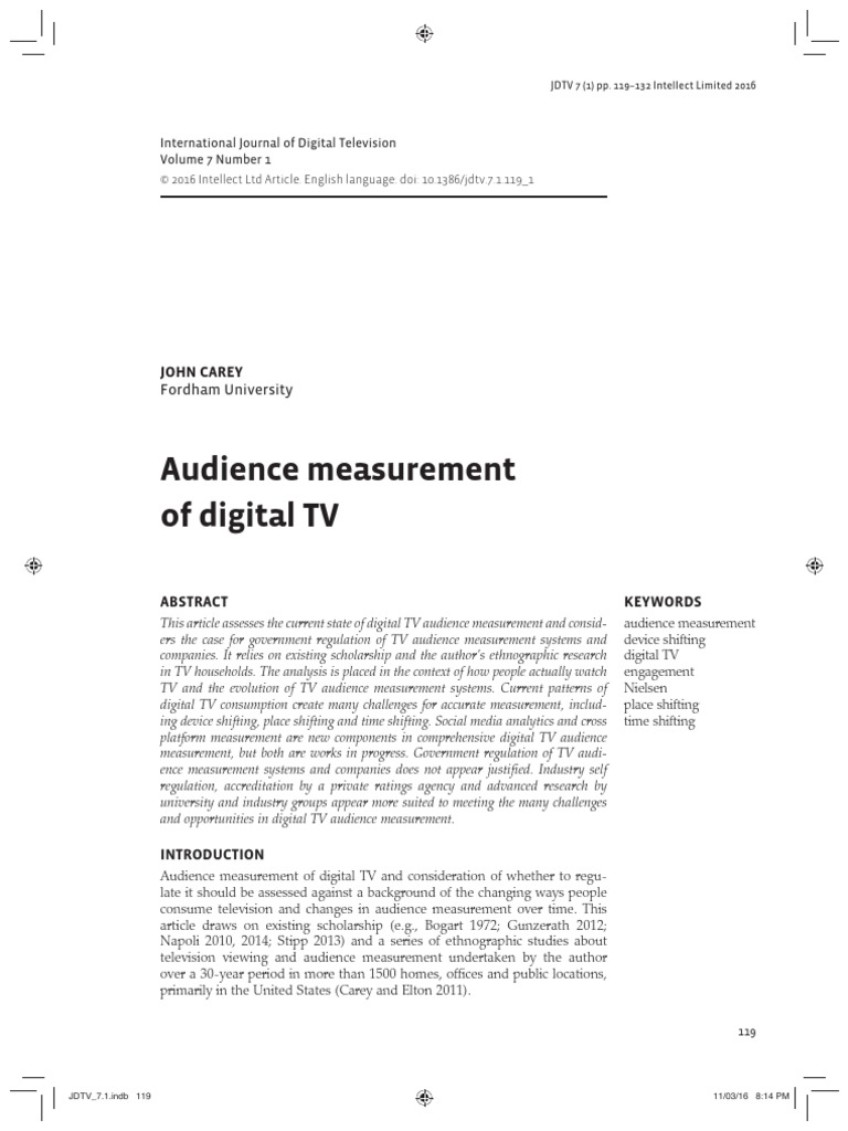 Audience Measurement of Digital TV-2 | PDF | Audience Measurement ...