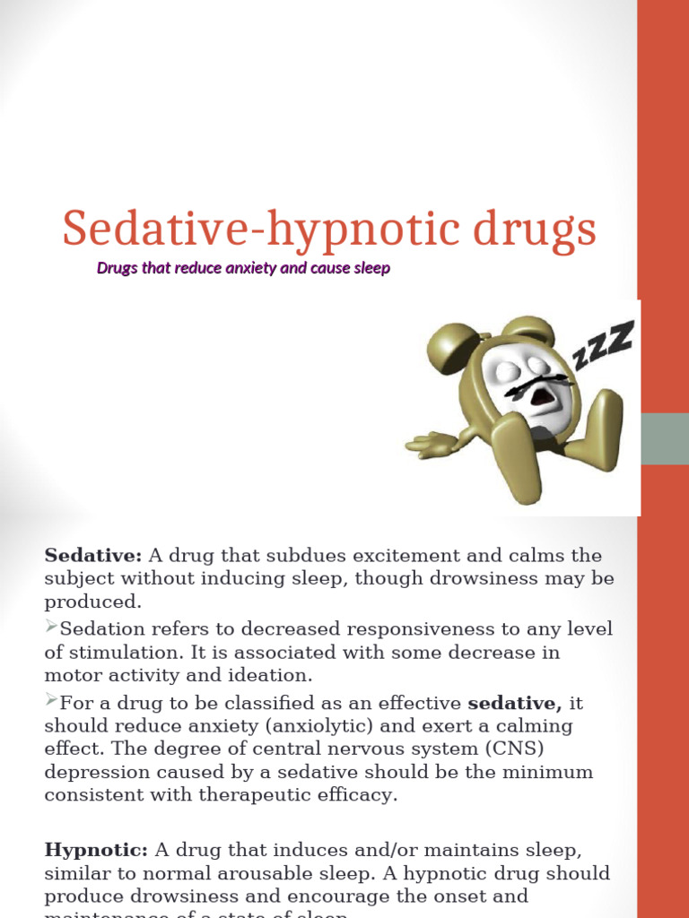 1586192711sedatives Hypnotics | PDF | Benzodiazepine | Anxiety