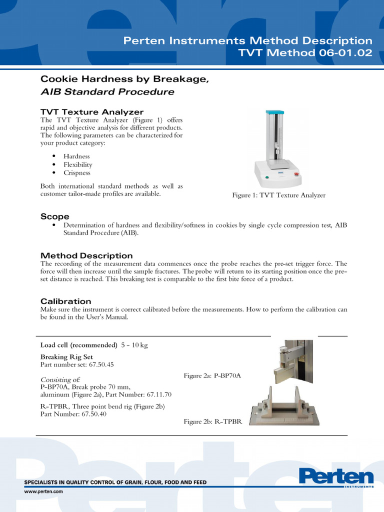 Cookie Hardness Testing Method Guide | PDF