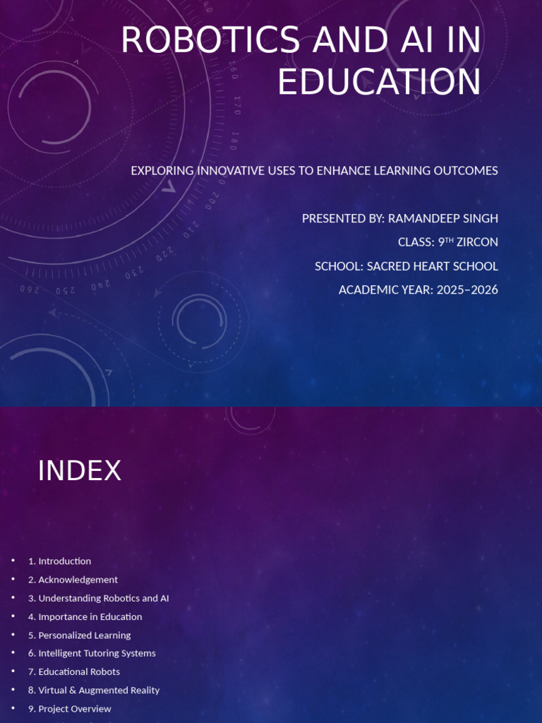Robotics and AI Enhancing Education | PDF | Artificial Intelligence ...