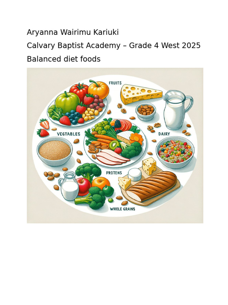 Balanced Diet | PDF