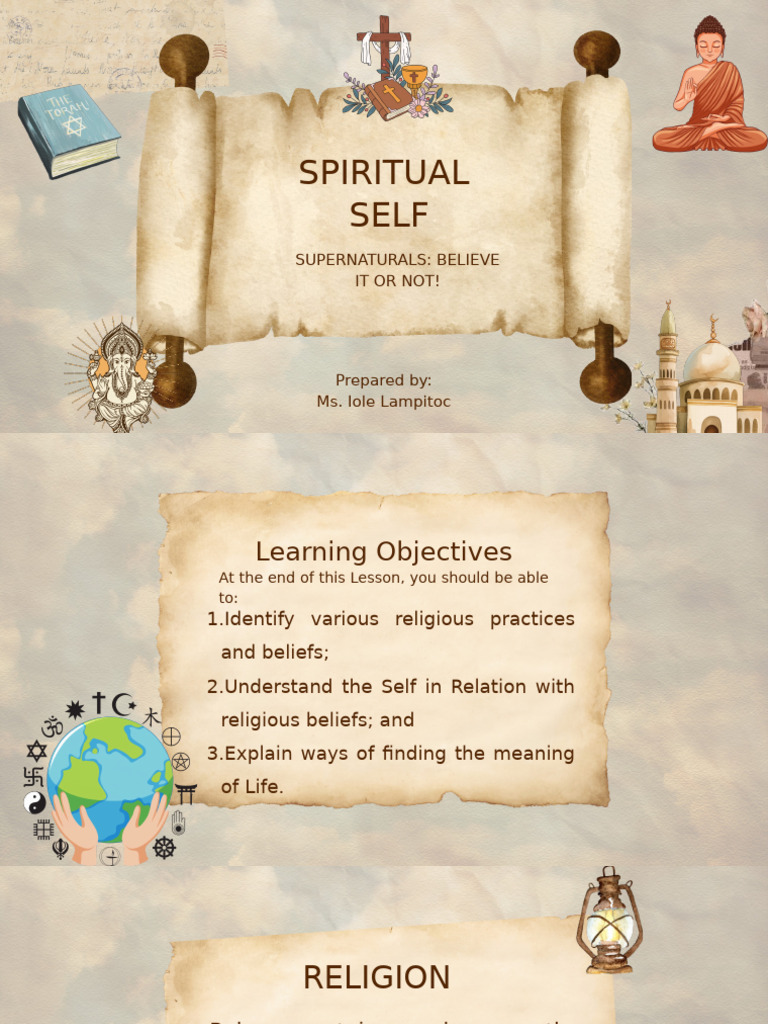 Understanding Spiritual Self in Religion | PDF | Supernatural | Sacraments
