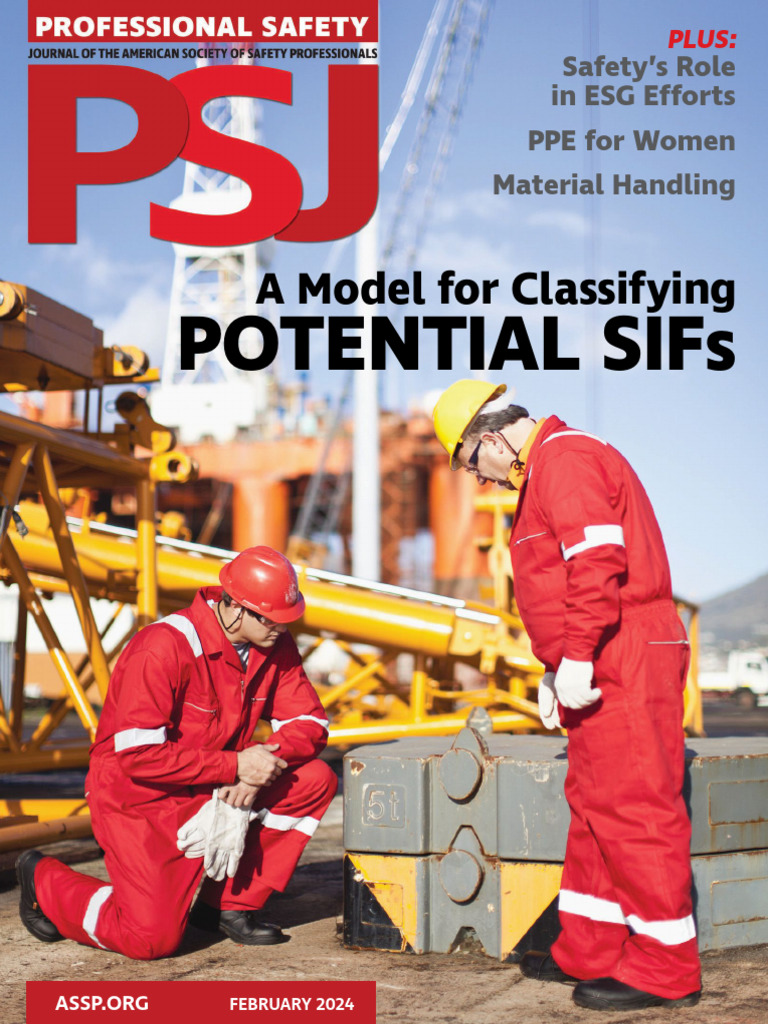 ASSP Professional Magazine (A Model For Classifying Potential SIFs ...