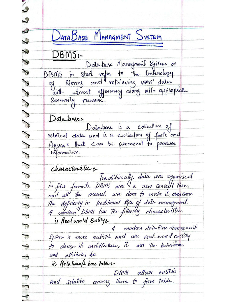DataBase Management System | PDF